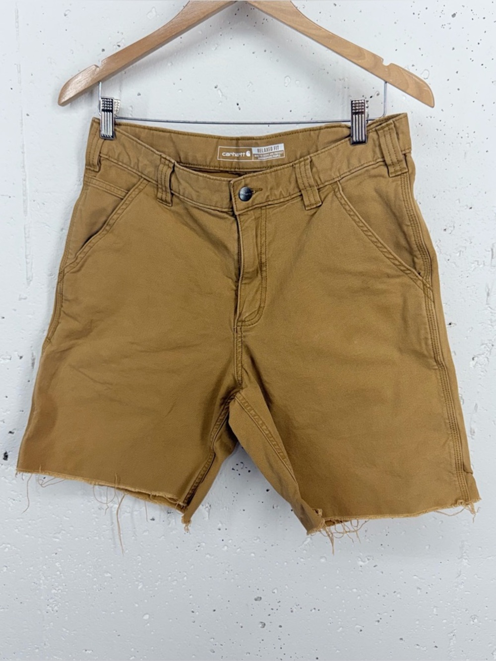 Carhartt Men’s Size 32 Relaxed Fit Rugged Fit Canvas work Shorts Cut Off Shorts
